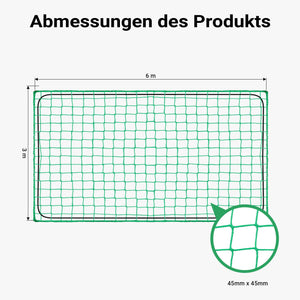 Rete ferma carico per trasporto su rimorchio e container 3 x 6 m Rete di sicurezza