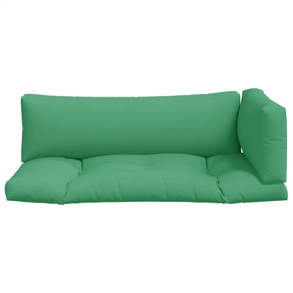 Cuscini per Pallet 3 pz Verdi in Tessuto 360949