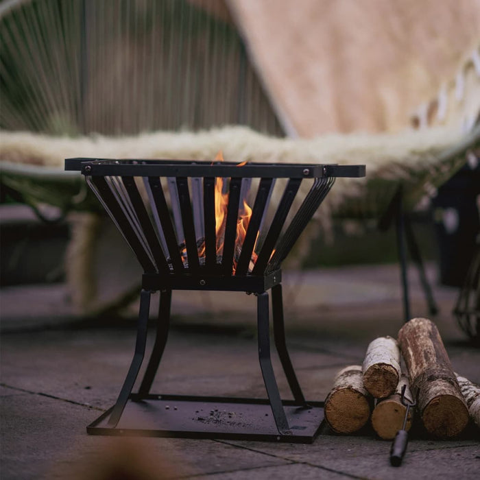 RedFire Braciere Denver Nero in Acciaio 51,5x39x45 cm 85015 411827
