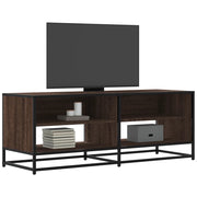 vidaXL Mobile TV Rovere Marrone 120,5x40x46 cm Multistrato e Metallo