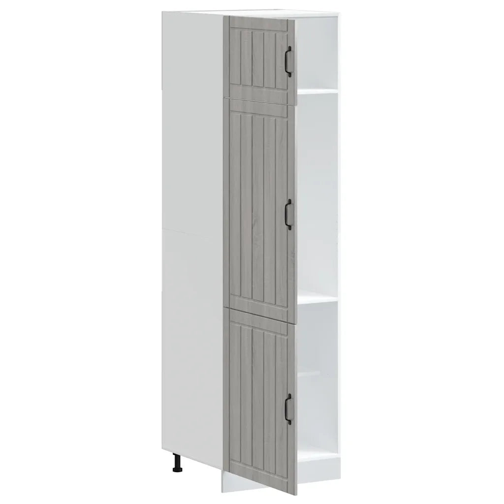 Armadio da Cucina Lucca Grigio Sonoma in Legno Multistrato
