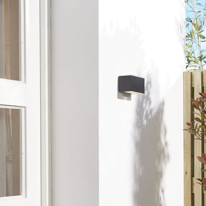 Luxform Applique da Giardino a LED Cube Nera 441755