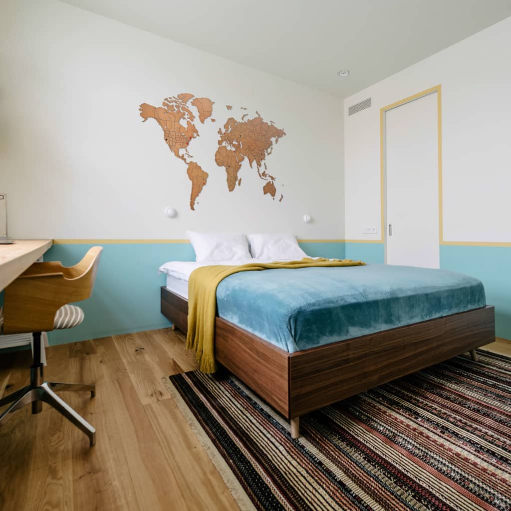 MiMi Innovations Mappa del Mondo Decoro Luxury Puzzle Marrone 150x60cm 425850