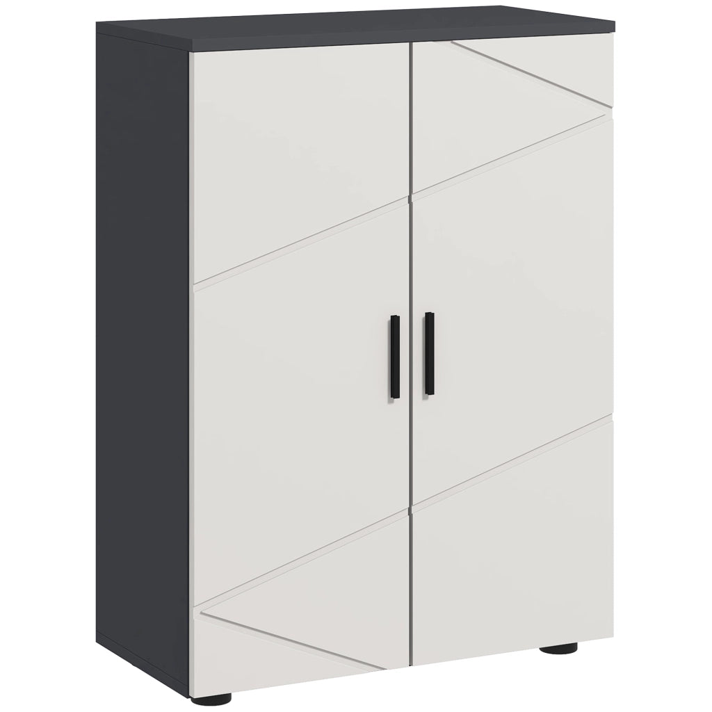 Armadietto da bagno con cassetti e ripiani regolabili ¨C zephmum ¨C Grigio 40x35x60