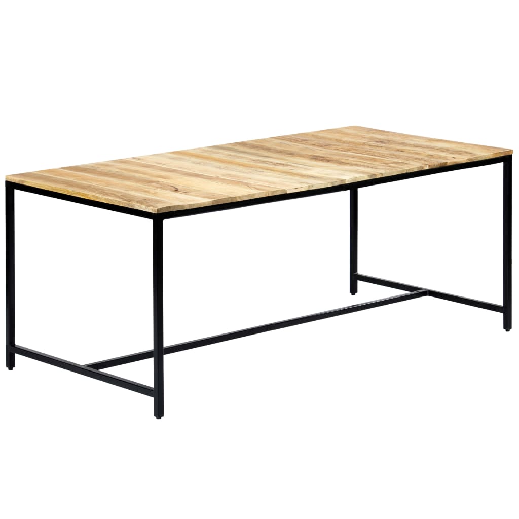 Tavolo da Pranzo 180x90x75 cm in Legno Massello di Mango Grezzo 247810