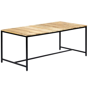 Tavolo da Pranzo 180x90x75 cm in Legno Massello di Mango Grezzo 247810
