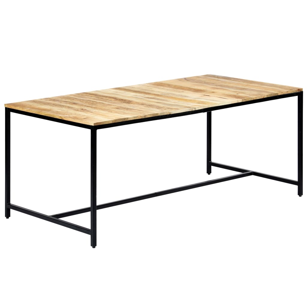Tavolo da Pranzo 180x90x75 cm in Legno Massello di Mango Grezzo 247810