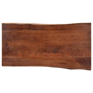 Tavolino da Salotto con Bordi Vivi 115x60x40 cm Massello Acacia 247828