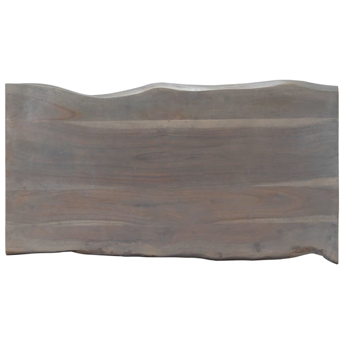 Tavolino da Salotto con Bordi Vivi 115x60x40 cm Massello Acacia 247829