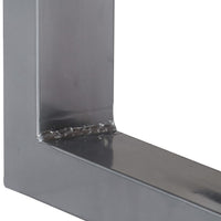 Tavolo Consolle 115x35x76 cm Legno Massello e Ferro 247830