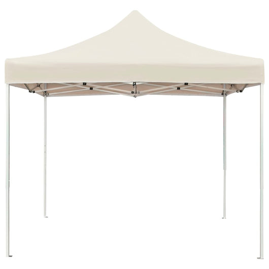 Gazebo Professionale Pieghevole in Alluminio 3x3m Crema 45481
