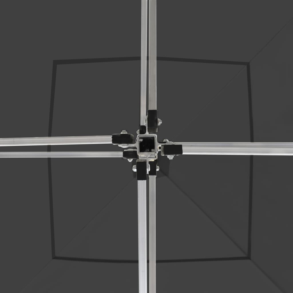 Gazebo Professionale Pieghevole in Alluminio 3x3 m Antracite 45483