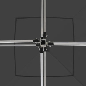 Gazebo Professionale Pieghevole in Alluminio 3x3 m Antracite 45483