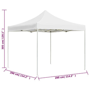 Gazebo Professionale Pieghevole in Alluminio 3x3m Bianco cod mxl 64615