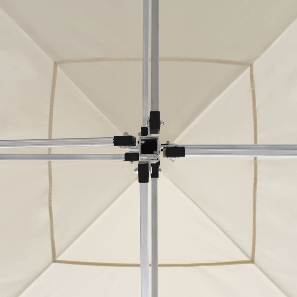 Gazebo Professionale Pieghevole Alluminio con Pareti 3x3m Crema 45486