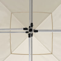 Gazebo Professionale Pieghevole Alluminio con Pareti 3x3m Crema 45486