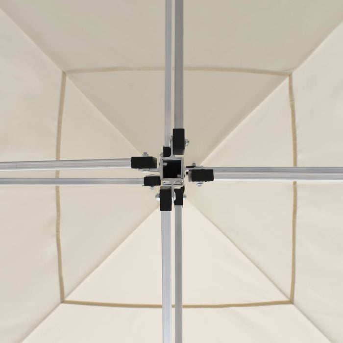 Gazebo Professionale Pieghevole Alluminio con Pareti 3x3m Crema 45486