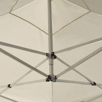Gazebo Professionale Pieghevole Alluminio con Pareti 3x3m Crema 45486