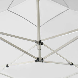 Gazebo Pieghevole con Pareti in Alluminio 3x3 m Bianco 45490