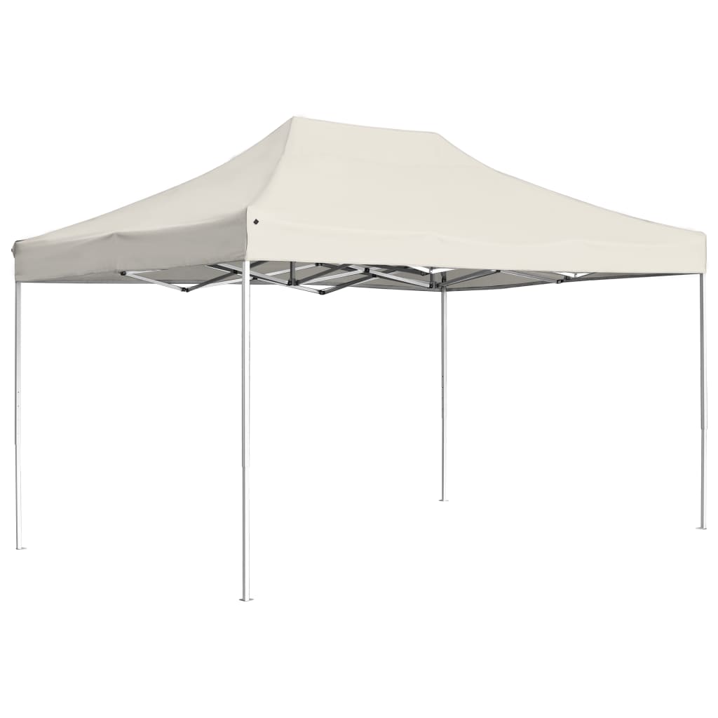 Gazebo Professionale Pieghevole in Alluminio 4,5x3 m Crema cod mxl 54642