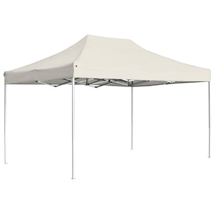 Gazebo Professionale Pieghevole in Alluminio 4,5x3 m Crema cod mxl 54642