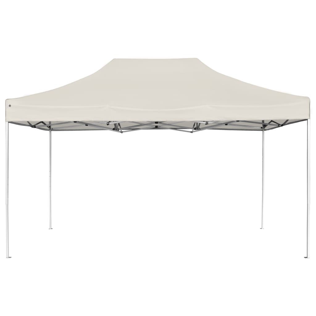 Gazebo Professionale Pieghevole in Alluminio 4,5x3 m Crema cod mxl 54642
