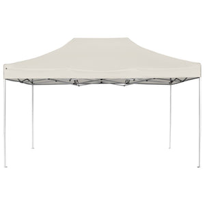 Gazebo Professionale Pieghevole in Alluminio 4,5x3 m Crema cod mxl 54642