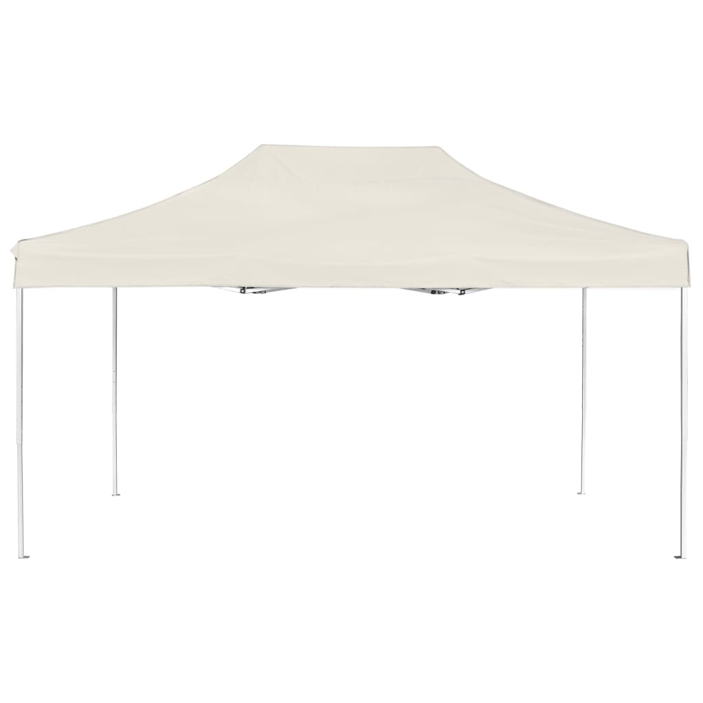 Gazebo Professionale Pieghevole in Alluminio 4,5x3 m Crema cod mxl 54642
