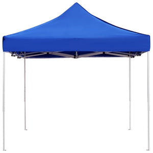 Gazebo Professionale Pieghevole Alluminio 4,5x3 m Blu 45492