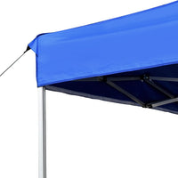 Gazebo Professionale Pieghevole Alluminio 4,5x3 m Blu 45492