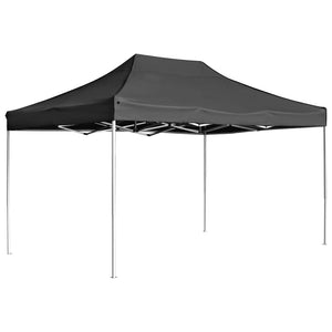 Gazebo Professionale Pieghevole Alluminio 4,5x3 m Antracite cod mxl 54667