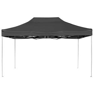 Gazebo Professionale Pieghevole Alluminio 4,5x3 m Antracite 45493