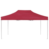 Gazebo Professionale Pieghevole Alluminio 4,5x3 m Rosso Vino 45494