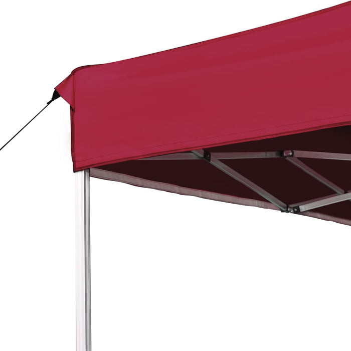 Gazebo Professionale Pieghevole Alluminio 4,5x3 m Rosso Vino 45494