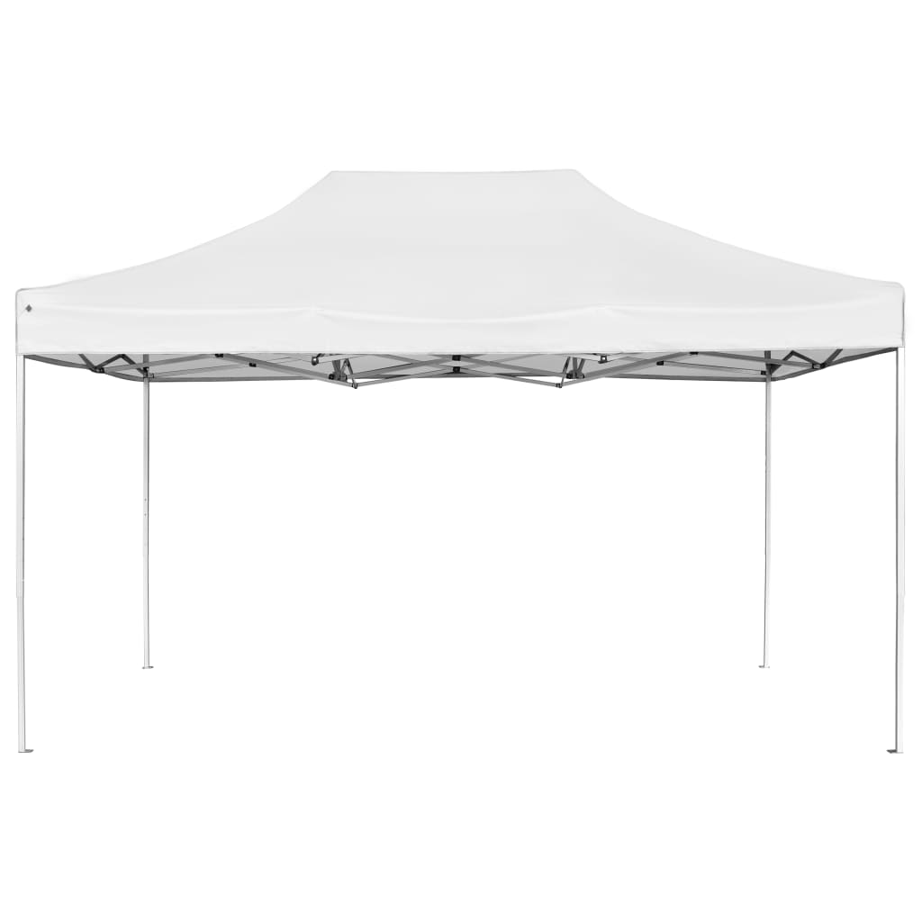 Gazebo Professionale Pieghevole Alluminio 4,5x3 m Bianco 45495
