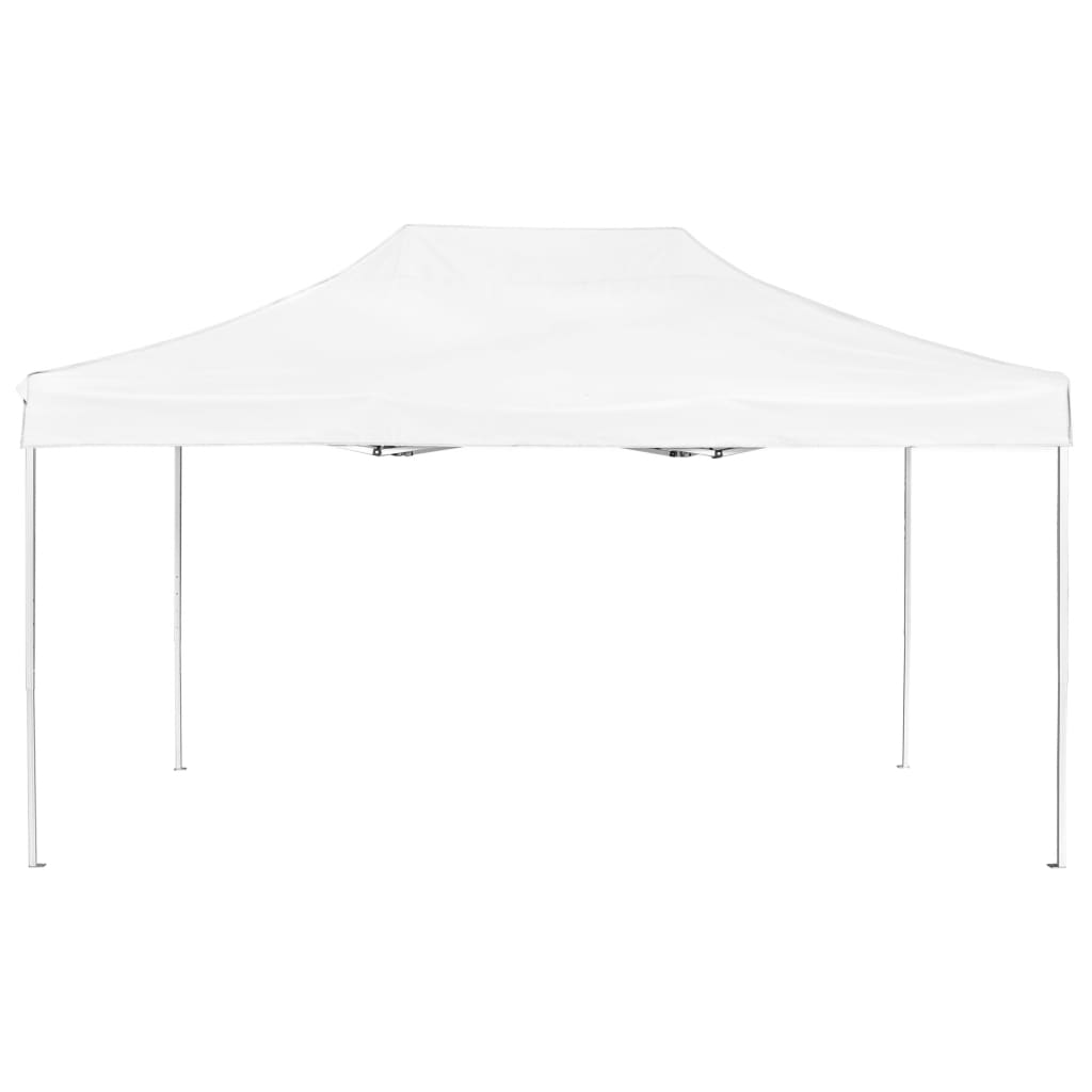 Gazebo Professionale Pieghevole Alluminio 4,5x3 m Bianco 45495