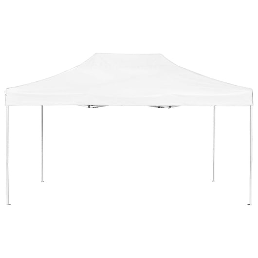 Gazebo Professionale Pieghevole Alluminio 4,5x3 m Bianco 45495