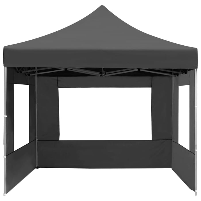 Gazebo Pieghevole con Pareti in Alluminio 4,5x3m Antracite 45498