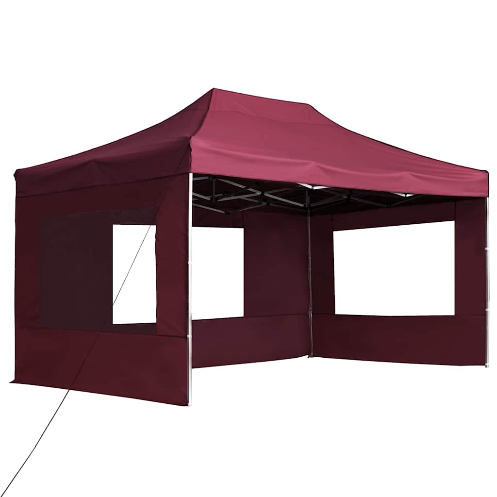 Gazebo Professionale Pieghevole Alluminio Pareti 4,5x3m Rossocod mxl 94950