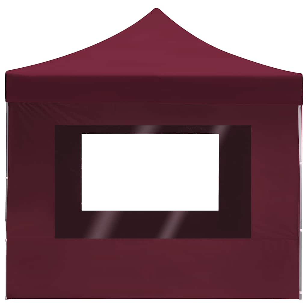 Gazebo Professionale Pieghevole Alluminio Pareti 4,5x3m Rosso 45499