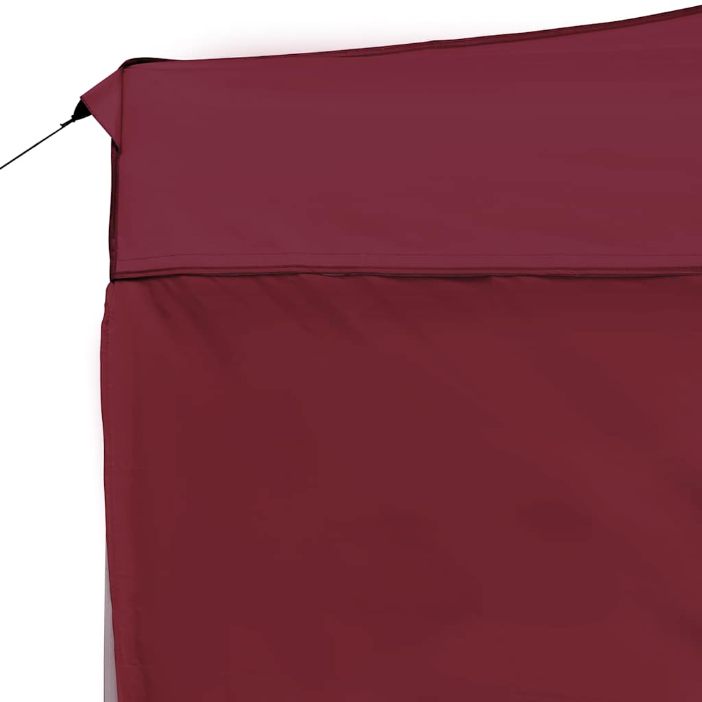 Gazebo Professionale Pieghevole Alluminio Pareti 4,5x3m Rosso 45499
