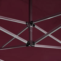 Gazebo Professionale Pieghevole Alluminio Pareti 4,5x3m Rosso 45499