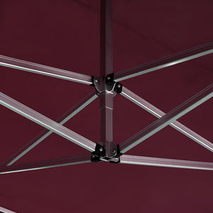 Gazebo Professionale Pieghevole Alluminio Pareti 4,5x3m Rosso 45499