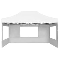 Gazebo Professionale Pieghevole in Alluminio Pareti 4,5x3m Bianco cod mxl 54663