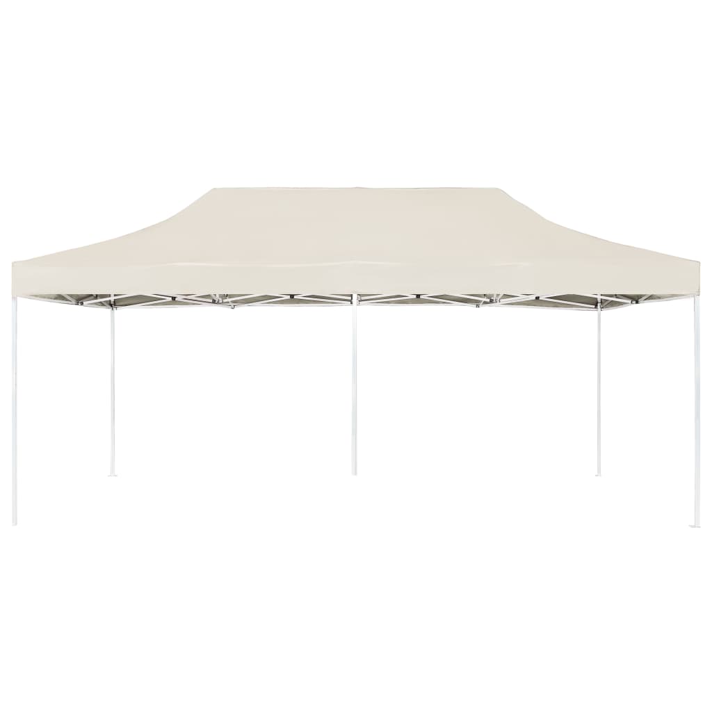 Gazebo Professionale Pieghevole in Alluminio 6x3 m Crema 45501