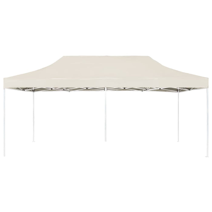 Gazebo Professionale Pieghevole in Alluminio 6x3 m Crema 45501