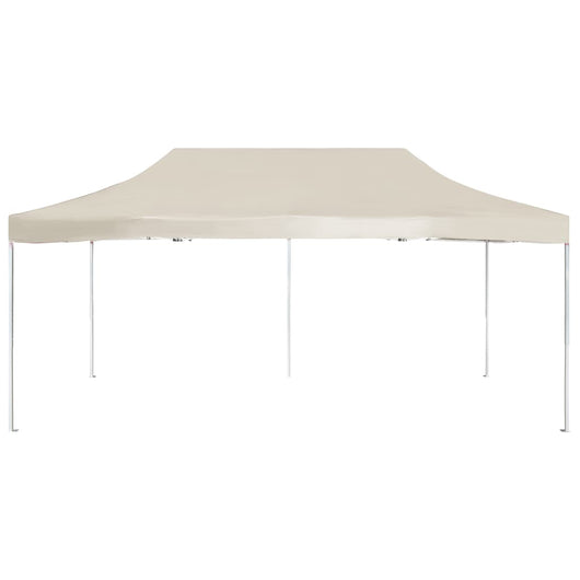 Gazebo Professionale Pieghevole in Alluminio 6x3 m Crema 45501
