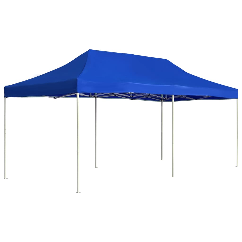 Gazebo Professionale Pieghevole Alluminio 6x3 m Blu cod mxl 54555