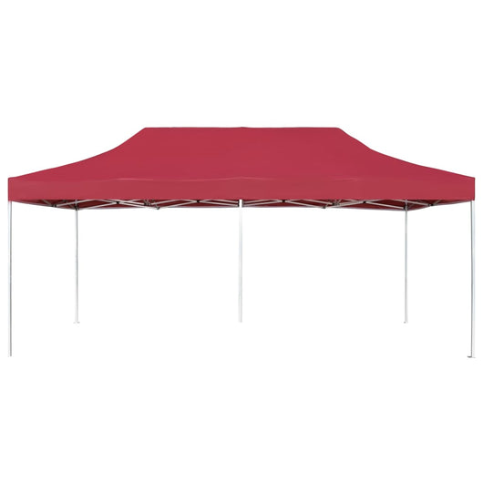 Gazebo Professionale Pieghevole in Alluminio 6x3 m Rosso Vino cod mxl 68379