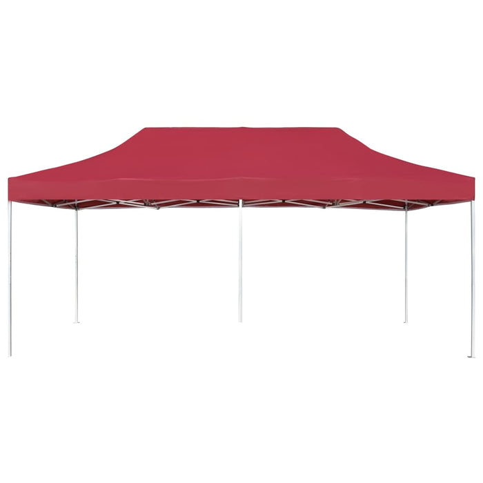 Gazebo Professionale Pieghevole in Alluminio 6x3 m Rosso Vino 45504